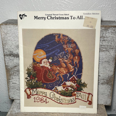 Merry Christmas to All, Vermillion Stitchery