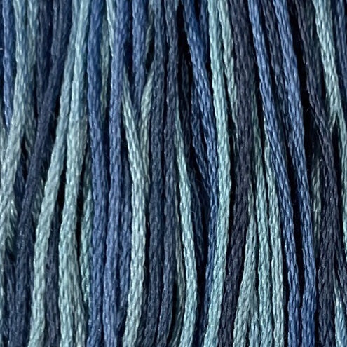 Sea Deep #O537, 6 strand floss, Valdani