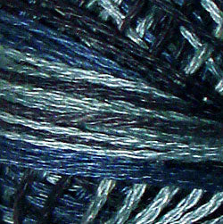 Sea Deep #O537, 3 strand floss, Valdani