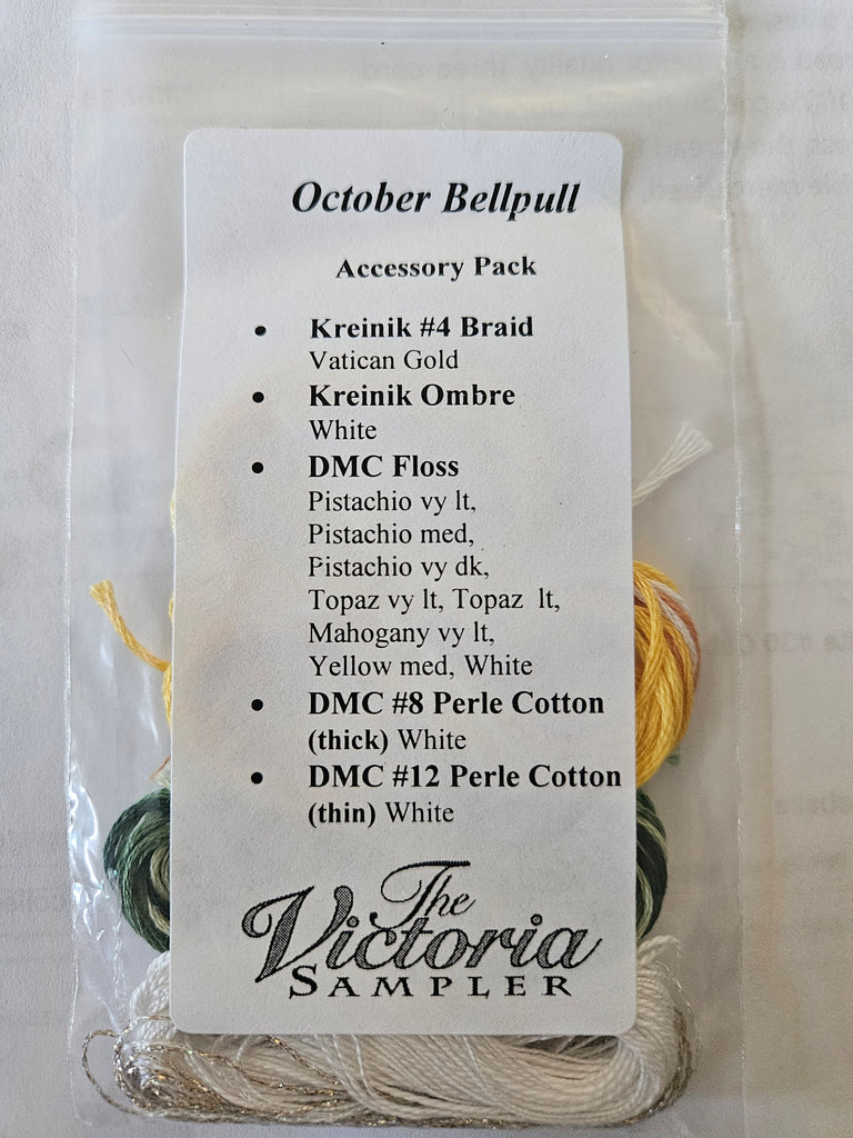 October Bellpull Accessory Pack, The Victoria Sampler