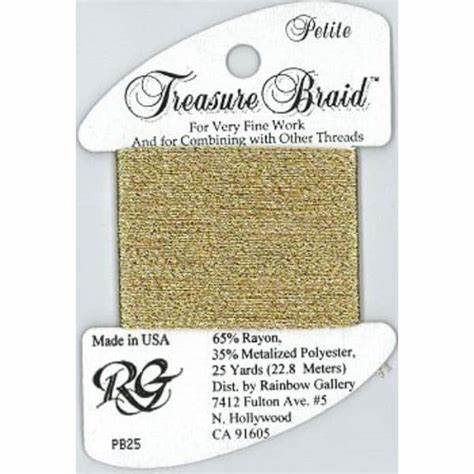 PB25 Old Gold, Treasure Braid Petite