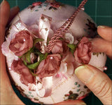 Pomander Roses Pincushion, Pink Keep and Scissor Fob #139, The Victoria Sampler