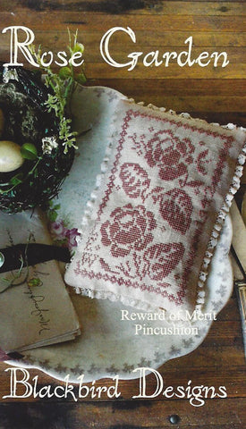 Rose Garden-Reward of Merit Pincushion, Blackbird Designs