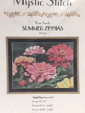 Summer Zinnias, Mystic Stitch