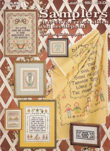 Samplers Charted for Cross Stitch and Needlepoint, Leisure Arts