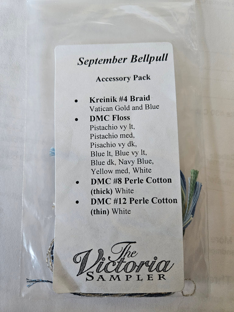September Bellpull Accessory Pack, The Victoria Sampler