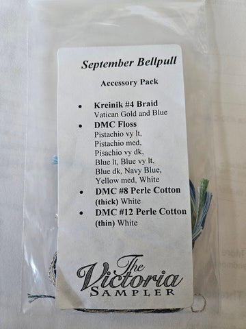 September Bellpull Accessory Pack, The Victoria Sampler