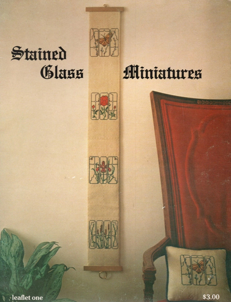 Stained Glass Miniatures, Cross Stitch by Viki