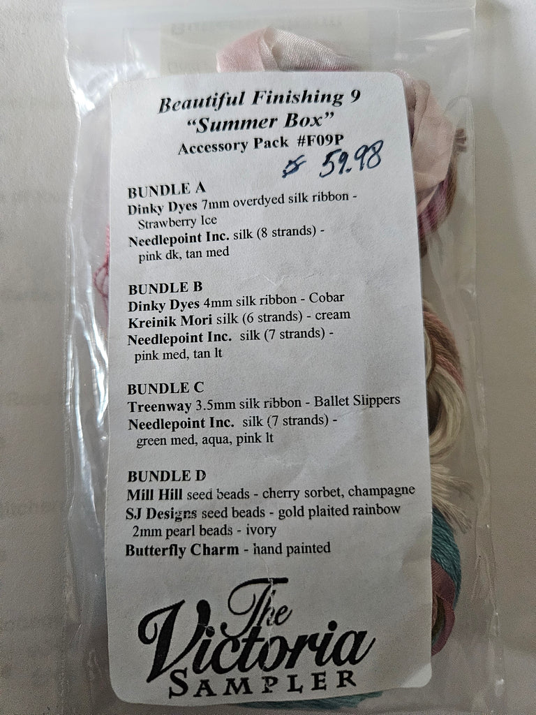 Summer Box, Beautiful Finishing 9 Accessory Pack, The Victoria Sampler