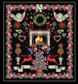 Christmas Sampler in Black Kit, Thea Gouverneur