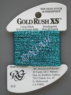 X12 Peacock Blue, Gold Rush XS