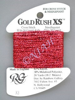 X3 Red, Gold Rush XS