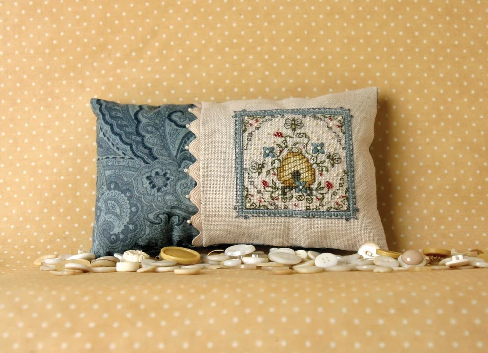 Bee Skep Pin Pillow-The Bee Cottage, The Sweetheart Tree