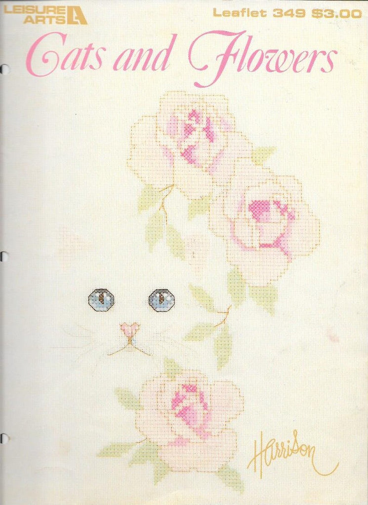 Cats and Flowers by Bob Harrison, Leisure Arts