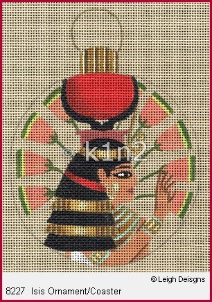 Isis Ornament/Coaster 8227, Leigh Designs