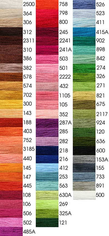 534 Green, Floss, Cosmos Threads