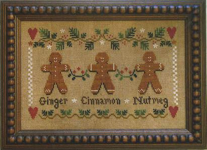 Gingerbread Trio-Little House Chart No. Fifty-Nine, Little House Needleworks