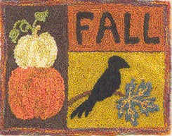 Fall Harvest, Punchneedle, Designs From the Ppe'r Pot