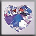 13047 Large Heart Crystal