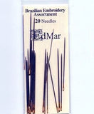 Brazilian Assortment 15 needles 1/10 milliners, Edmar