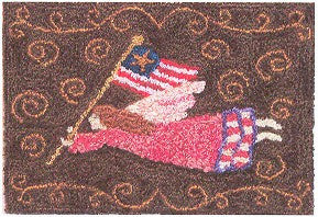 Angel of Freedom, Punchneedle, Designs From the Pep'r Pot